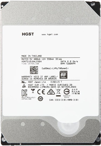 HGST Deskstar NAS 10TB HDD 約3671時間 HGST Deskstar 3.5